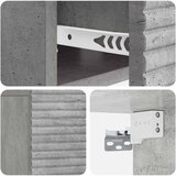  Noćni ormarić za montažu na zid Betonska siva 49 x 34,5 x 20 cm | shoptok.hr