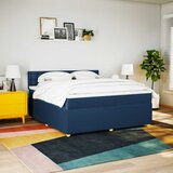 Krevet s oprugama i madracem plavi 180x200 cm od tkanine | shoptok.hr