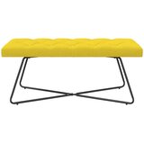  Klupa s gumbastim tkanjem Svijetlo žuta 110 x 40 x 46 cm | Eponuda.com