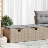 vidaXL 2-dijelni set vrtnih sofa s jastucima bež od poliratana bagrem | shoptok.hr