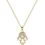 Ogrlica Girl - Zlatna KP36543 | shoptok.hr