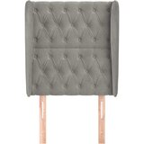  Uzglavlje s ušima svjetlosivo 83 x 23 x 118/128 cm baršunasto | shoptok.hr