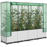  Povišena gredica s pokrovom za staklenik 160 x 40 x 138 cm | shoptok.hr