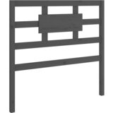  Uzglavlje za krevet sivi 105,5 x 4 x 100 cm od masivne borovine | shoptok.hr