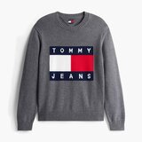 Tommy Jeans TJM REG MELANGE FLAG SWE Siva Cijene