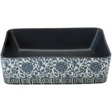 Nadgradni umivaonik crno-plavi 46 x 35,5 x 13 cm keramički | shoptok.hr