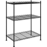 vidaXL 3-nadstropni regal 60x35x76 cm črn 150 kg | Shoptok.si