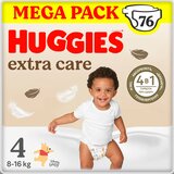 Huggies Pelene Extra Care Box, (4), 8-16kg, 76 komada Cene