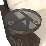  3-dijelni set vrtnih sofa s jastucima smeđi od poliratana | shoptok.hr