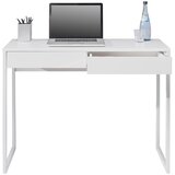 Hom`in pisalna miza kovina, leseni material bela | Shoptok.si