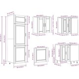  14-dijelni set kuhinjskih ormarića Porto konstruiranog drva | shoptok.hr