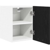 vidaXL Viseča omarica s polico Riga Črni hrast in bela 30 x 31 x 40 cm | Shoptok.si