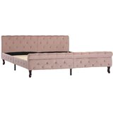 The Living Store Posteljni okvir roza žamet 180x200 cm - Posteljni Okvir, (21489466) | Shoptok.si