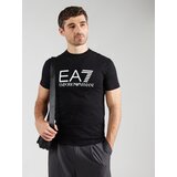 Ea7 Emporio Armani Majica črna / bela | Shoptok.si