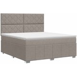  Boxspring krevet s madracem Sivosmeđa 160 x 200 cm Tkanina | shoptok.hr