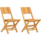  Sklopive vrtne stolice 2 kom 47x61x90 cm od masivne tikovine | shoptok.hr