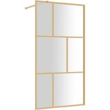  The Living Store Stena za tuš s prozornim ESG steklom zlata 115x195 cm - Stena Za Tuš, (21487567) | Shoptok.si