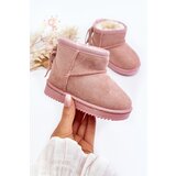 Boto Children's Fleece-Lined Fringed Snow Boots Pink Mikyla | Shoptok.si