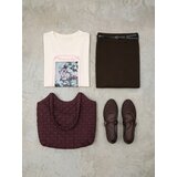 Sinsay Pamučna majica s izvezenim tekstom | shoptok.hr