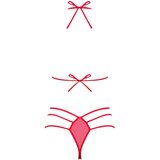 Obsessive Giftella - Bow Lingerie Set (Red) | Shoptok.si