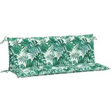  Jastuci za vrtnu klupu 2 kom uzorak lišća 150x50x7 cm | shoptok.hr