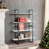 vidaXL ormarić za knjige s 4 razine bijeli 100 x 30 x 140 cm iverica | shoptok.hr