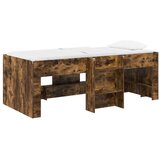  Kreveta za visoko spavanje djece 2 pcs Dimljeni hrast - Dimljeni hrast 90 x 200 cm | shoptok.hr
