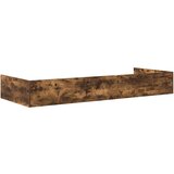  S uzglavljem s ladicama Dimljeni hrast 80 x 200 cm Konstruirano drvo | shoptok.hr