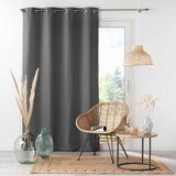 Douceur d intérieur Antracitno siva zavjesa od mikrovlakana 140x280 cm Absolu – | shoptok.hr