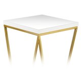  Stalak za cveće LOFT 40x24 cm zlatna/bela | Eponuda.com