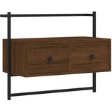  The Living Store TV omarica stenska rjavi hrast 60,5x30x51 cm inženirski les - TV Omarica, (21499098) | Shoptok.si