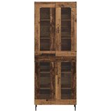  Highboard 2 pcs Staro drvo Inženjerska drva i staklo | shoptok.hr