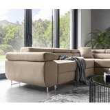 ELTAP Bež raztegljiva/s prostorom za shranjevanje kotna sedežna garnitura (desni kot/v obliki črke L) Anton – | Shoptok.si