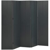  Sobne pregrade s 5 panela 2 kom antracit 200 x 180 cm čelične - Antracit 200 x 180 cm 2 | shoptok.hr