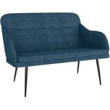  Klupa plava 110 x 76 x 80 cm baršunasta | shoptok.hr