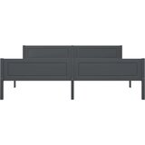  Posteljni okvir iz trdne borovine siv 180x200 cm | Shoptok.si