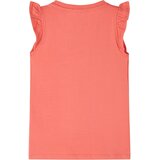 Dječja majica s volanima na rukavima koraljna boja 116 | shoptok.hr