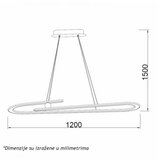 Luna 265 luster 60W 3000K crna | Eponuda.com