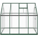  Staklenik s okvirom zeleni 224 x 169 x 195 cm aluminijski | shoptok.hr