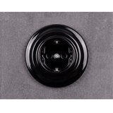  Elhard - Keramička retro kućna utičnica sa okvirom SCHUKO 230V crna Slike