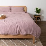 Native Natural Prljavo roza lanena posteljina za krevet za jednu osobu 135x200 cm Blush – | shoptok.hr
