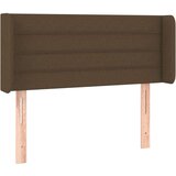  Vzglavje z ušesi temno rjavo 103x16x78/88 cm blago, (20735334) | Shoptok.si
