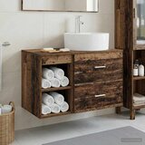  Set namještaja za kupaonicu 2 kom. Staro drvo Konstruirano drvo Smeđa 49,5 x 44,5 x 76 cm | shoptok.hr