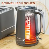  Set koji se sastoji od kuhala za vodu od 1 7 l i tostera sa 6 stupnjeva pečenja sive boje | shoptok.hr
