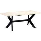 Furnova Jedilna miza trden mangov les 180x90x75 cm bela, (21946941) Cene
