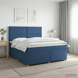  Boxspring krevet s madracem Plava 140 x 200 cm Tkanina | shoptok.hr