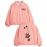 Mini Rodini Otroška bomber jakna roza barva