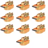 Trake za Vezanje Tereta 10 kom 2 Tone 8mx50mm Narančaste