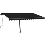  Tenda na ručno uvlačenje s LED svjetlima 400 x 350 cm antracit | shoptok.hr