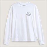 Vans Majice z dolgimi rokavi Cafe ls Bela Cene